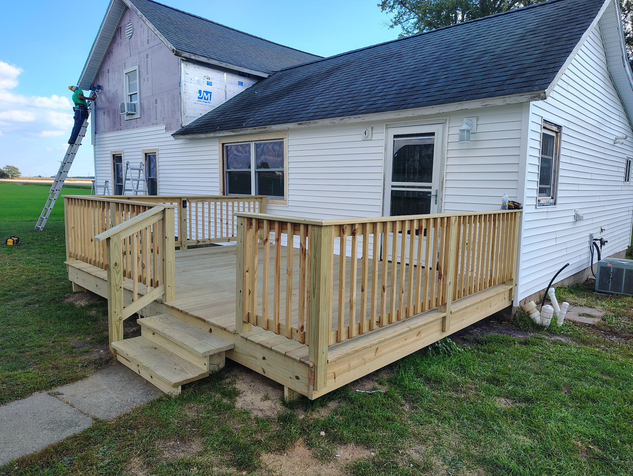 Concrete driveway installation in Michigan