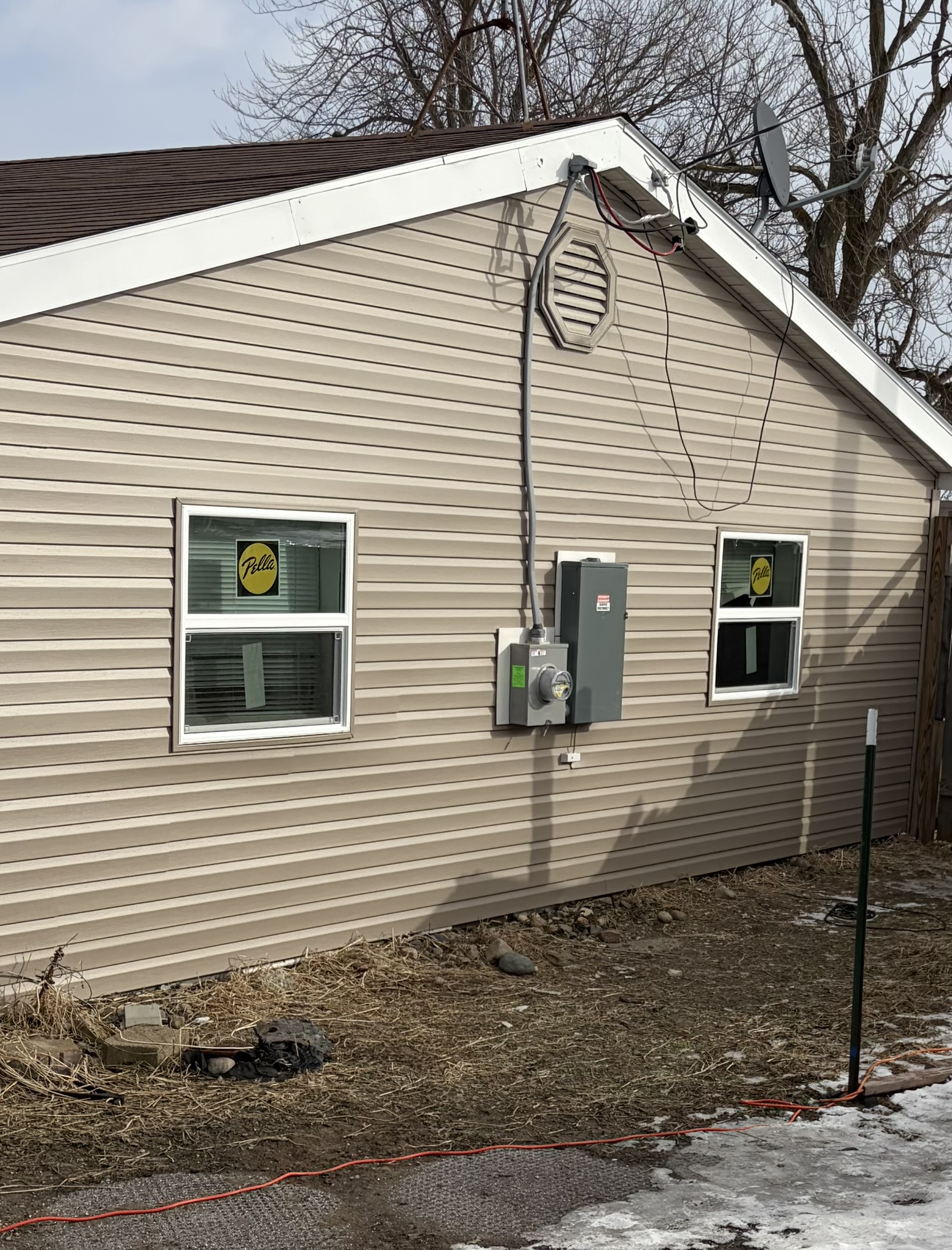 Siding installation project
