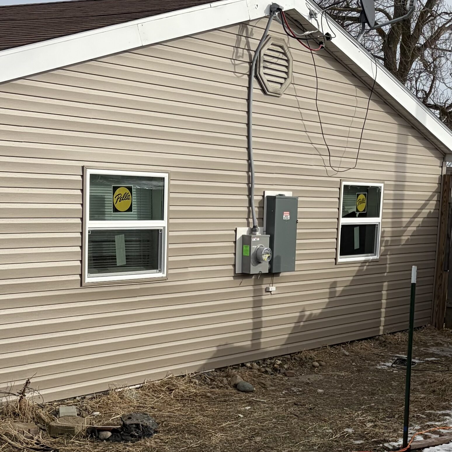 Exterior siding and trim work